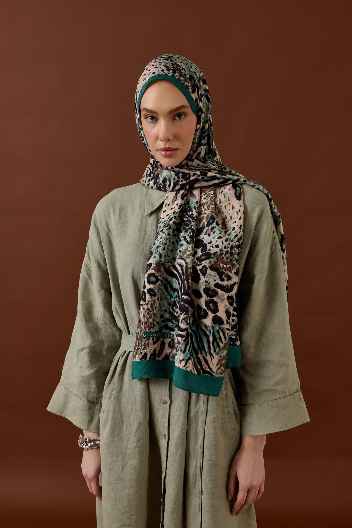 SAVANNA DESEN ŞAL-YEŞİL