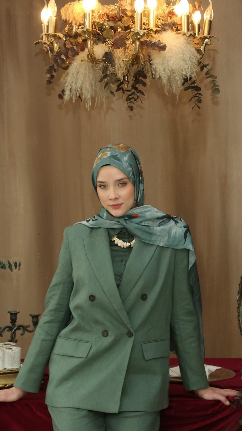 SILVA DESEN ŞAL MİNT YEŞİL-1