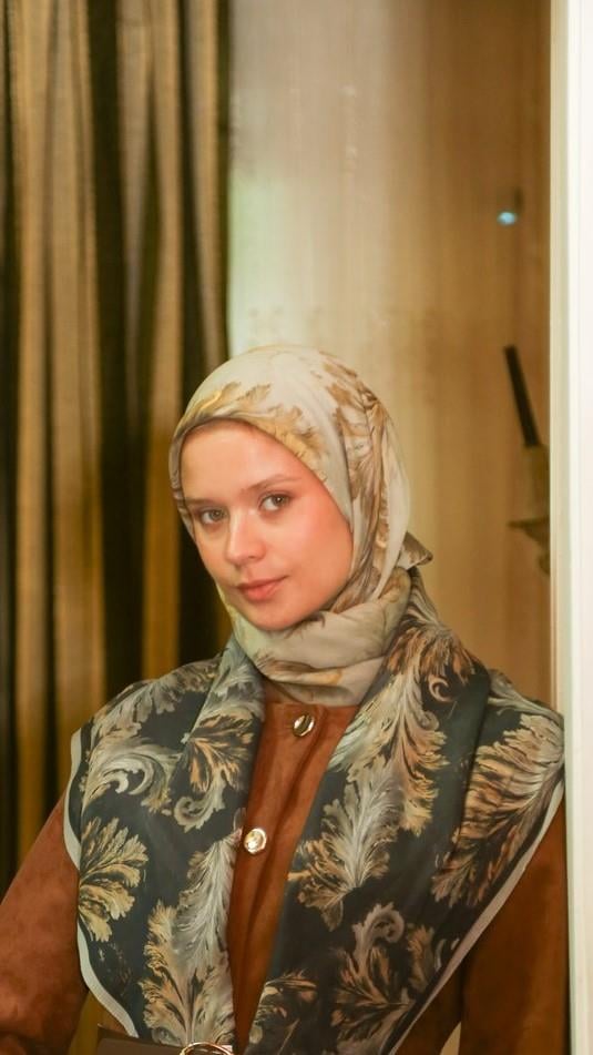 SİONA DESEN EŞARP SARI-2
