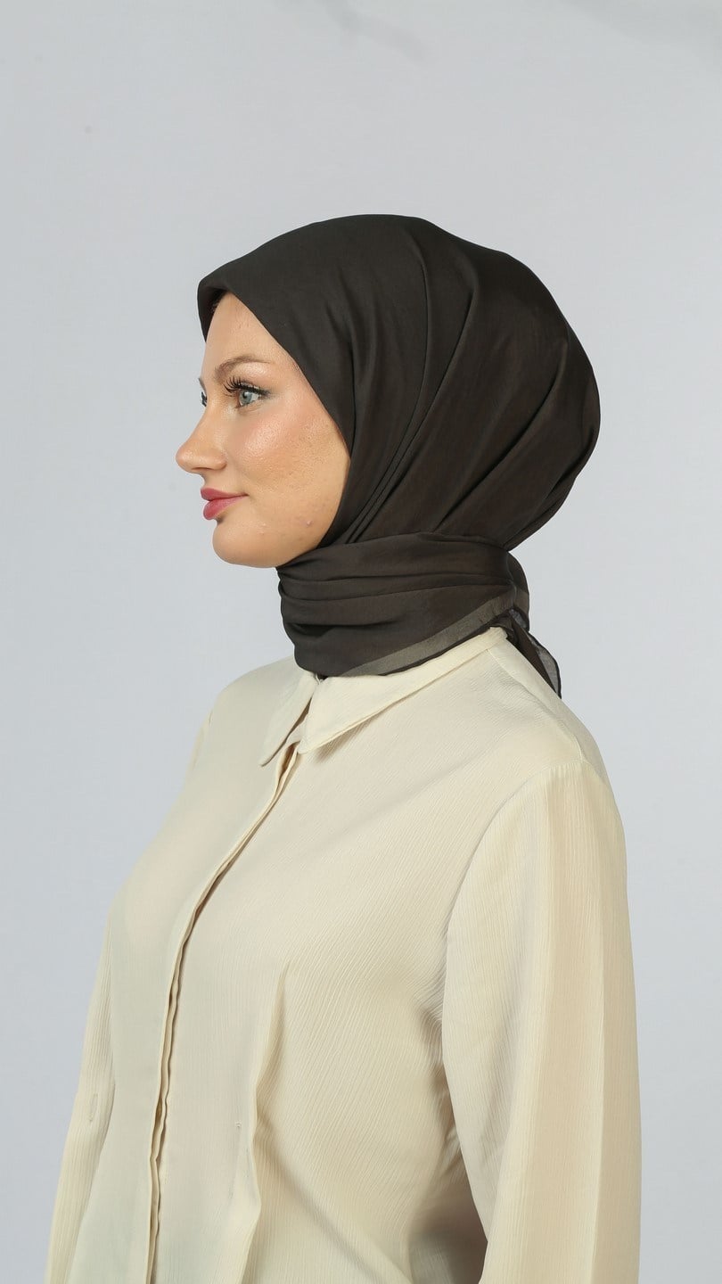 SOFT FRAME DESEN EŞARP ANTRASİT