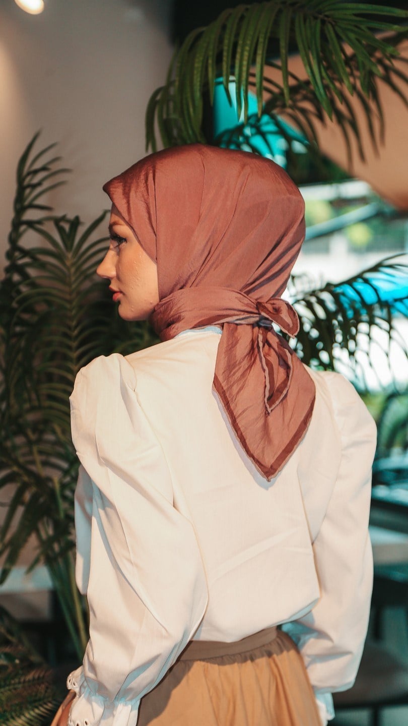 SOFT FRAME DESEN EŞARP CARAMEL