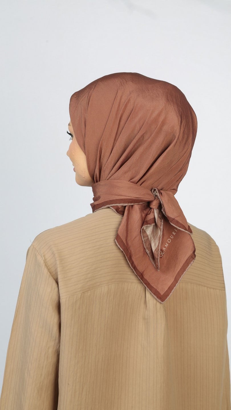 SOFT FRAME DESEN EŞARP CARAMEL