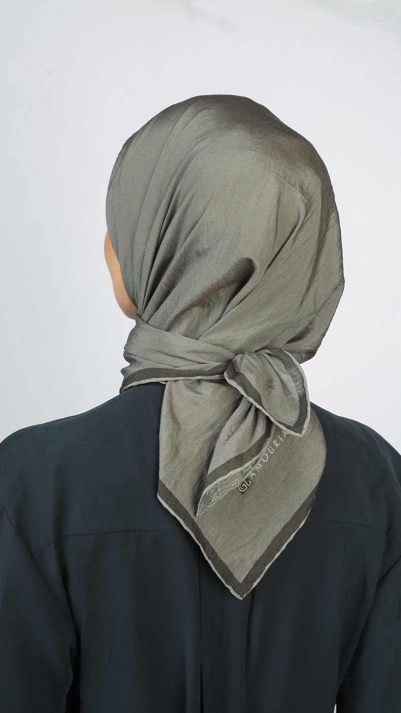 SOFT FRAME DESEN EŞARP GRİ