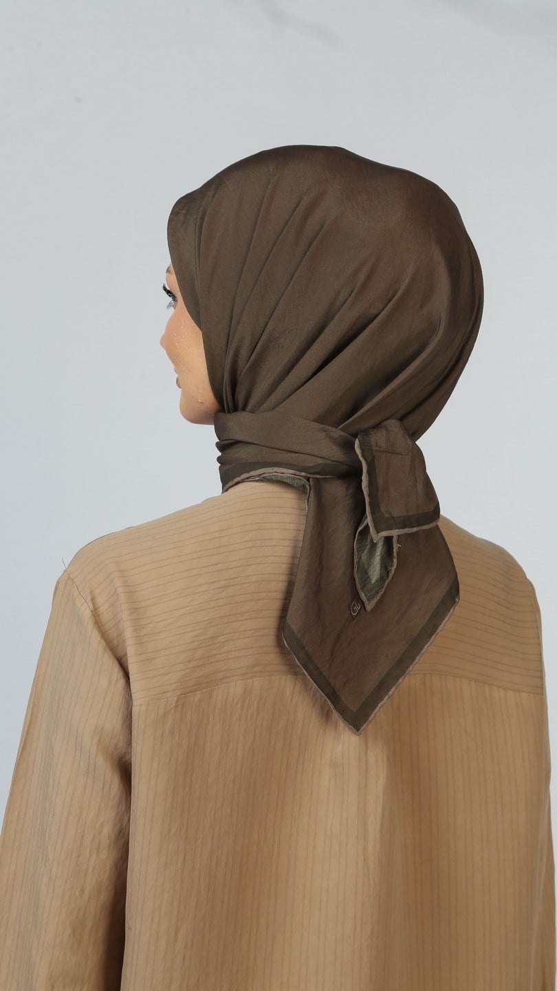 SOFT FRAME DESEN EŞARP KAKAO
