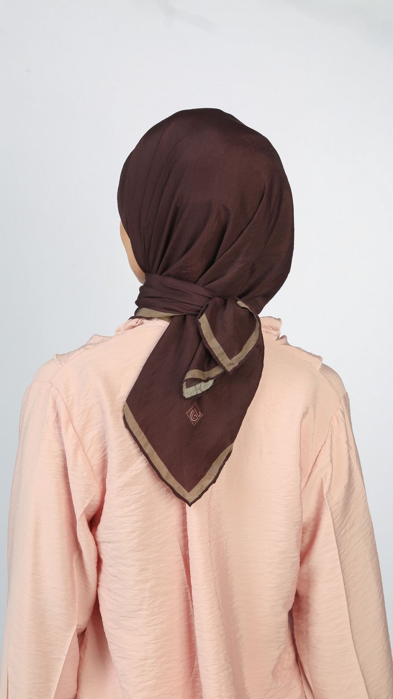 SOFT FRAME DESEN EŞARP MÜRDÜM
