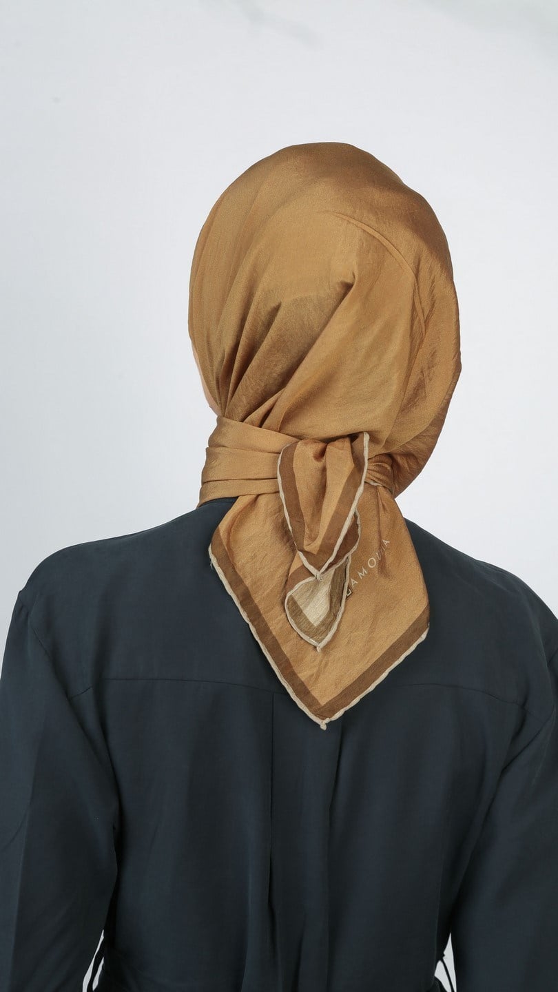 SOFT FRAME DESEN EŞARP SARI