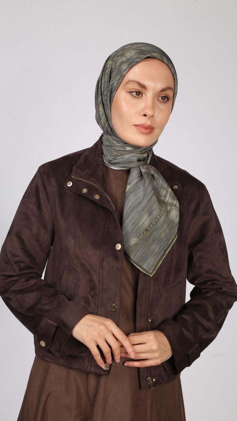 SOLARA DESEN EŞARP YEŞİL