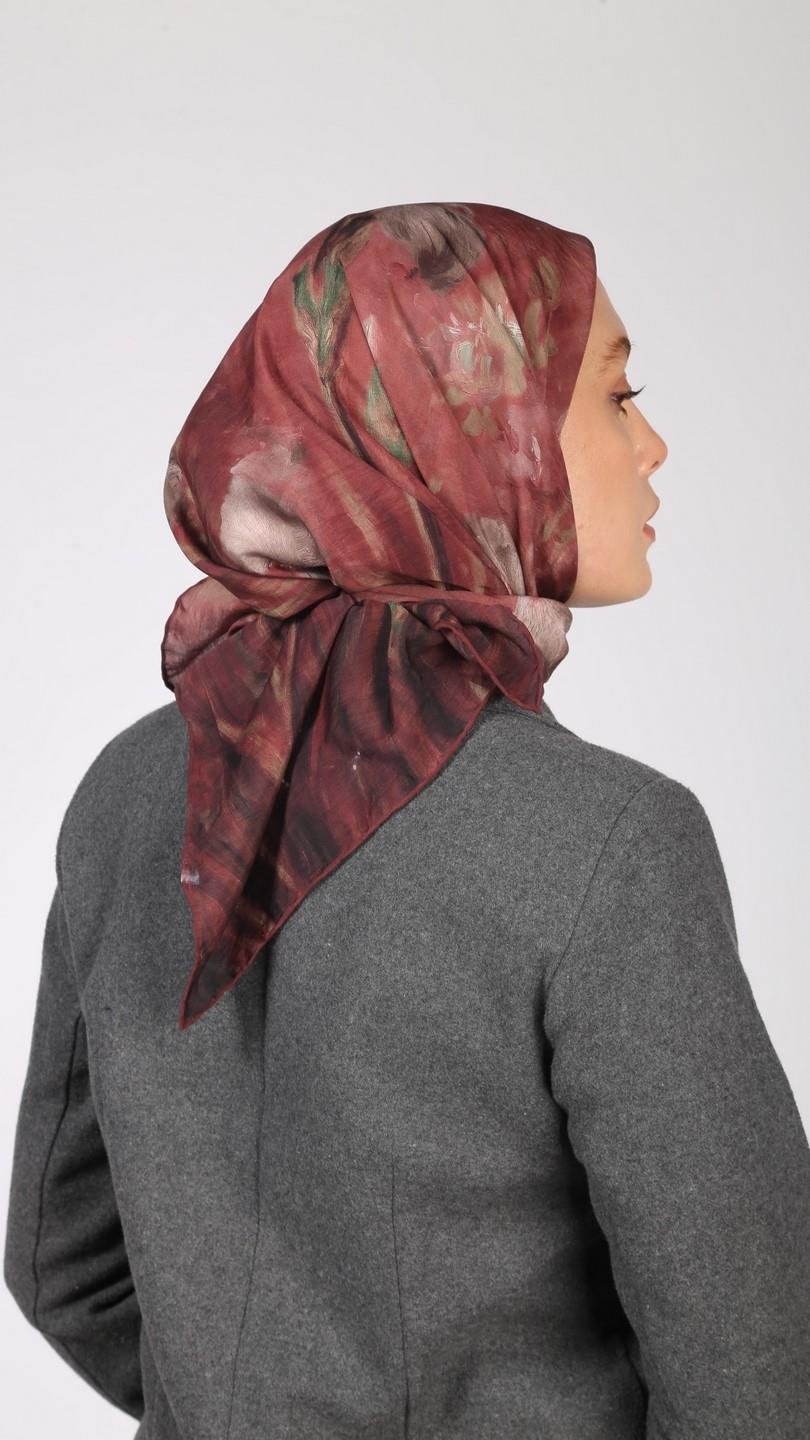 SOREL DESEN EŞARP BORDO