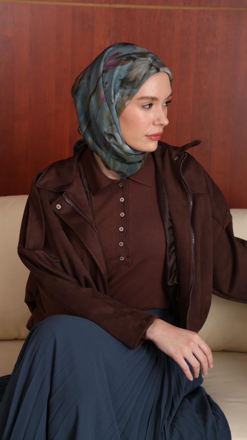 SOREL DESEN EŞARP TURKUAZ