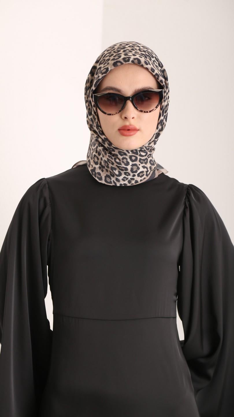 TİNY LEOPARD DESEN EŞARP BEJ