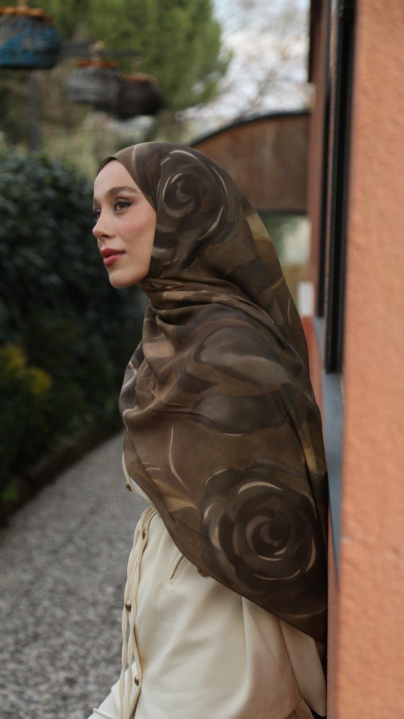 VALERIA DESEN ŞAL ZEYTİN YEŞİL