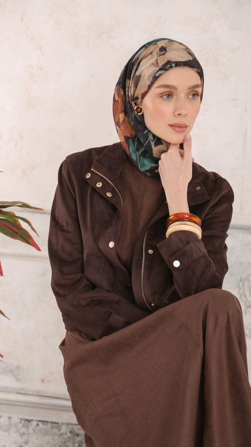 VELMORA DESEN EŞARP SİYAH