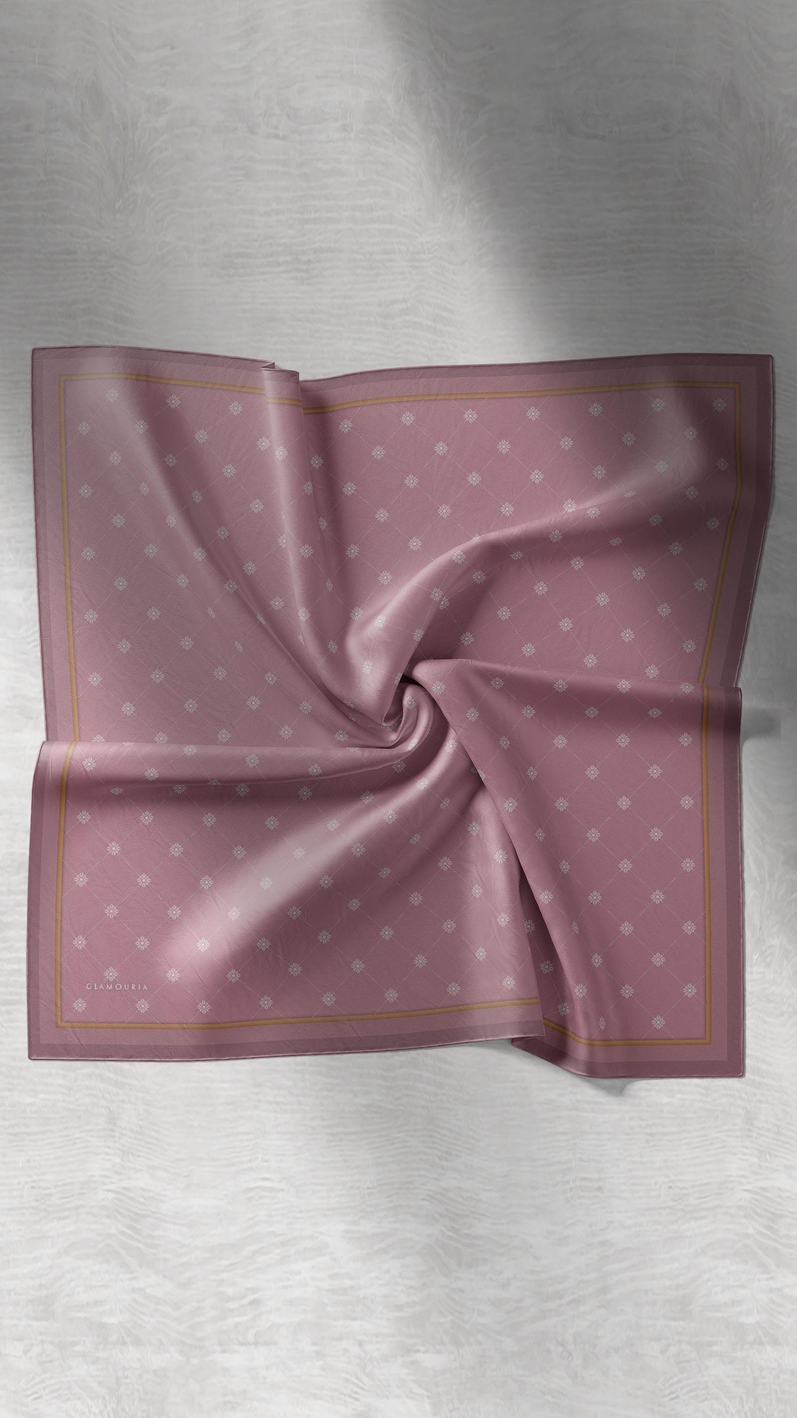 VELORA DESEN EŞARP PEMBE-1
