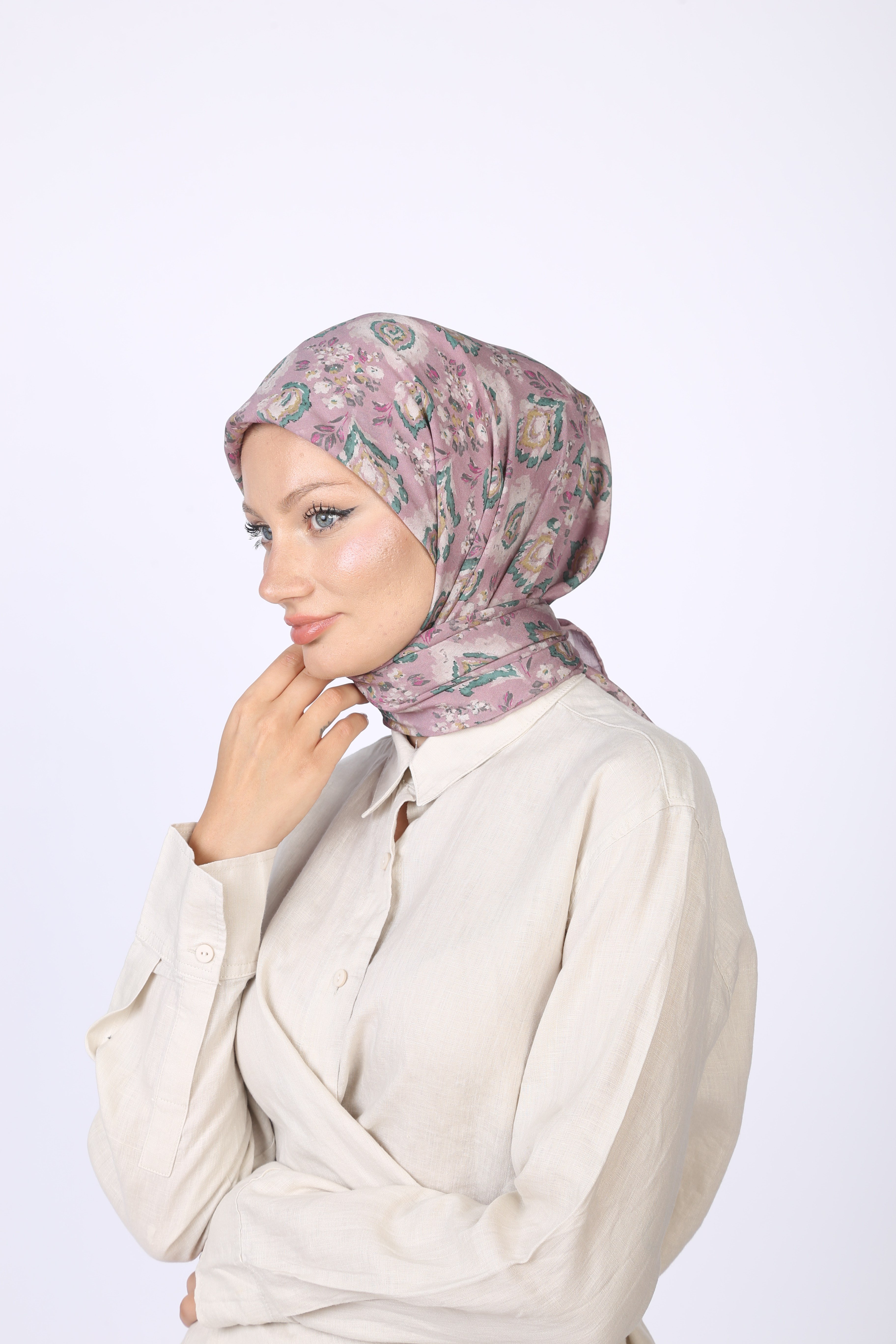 Vina Desen Eşarp Pembe