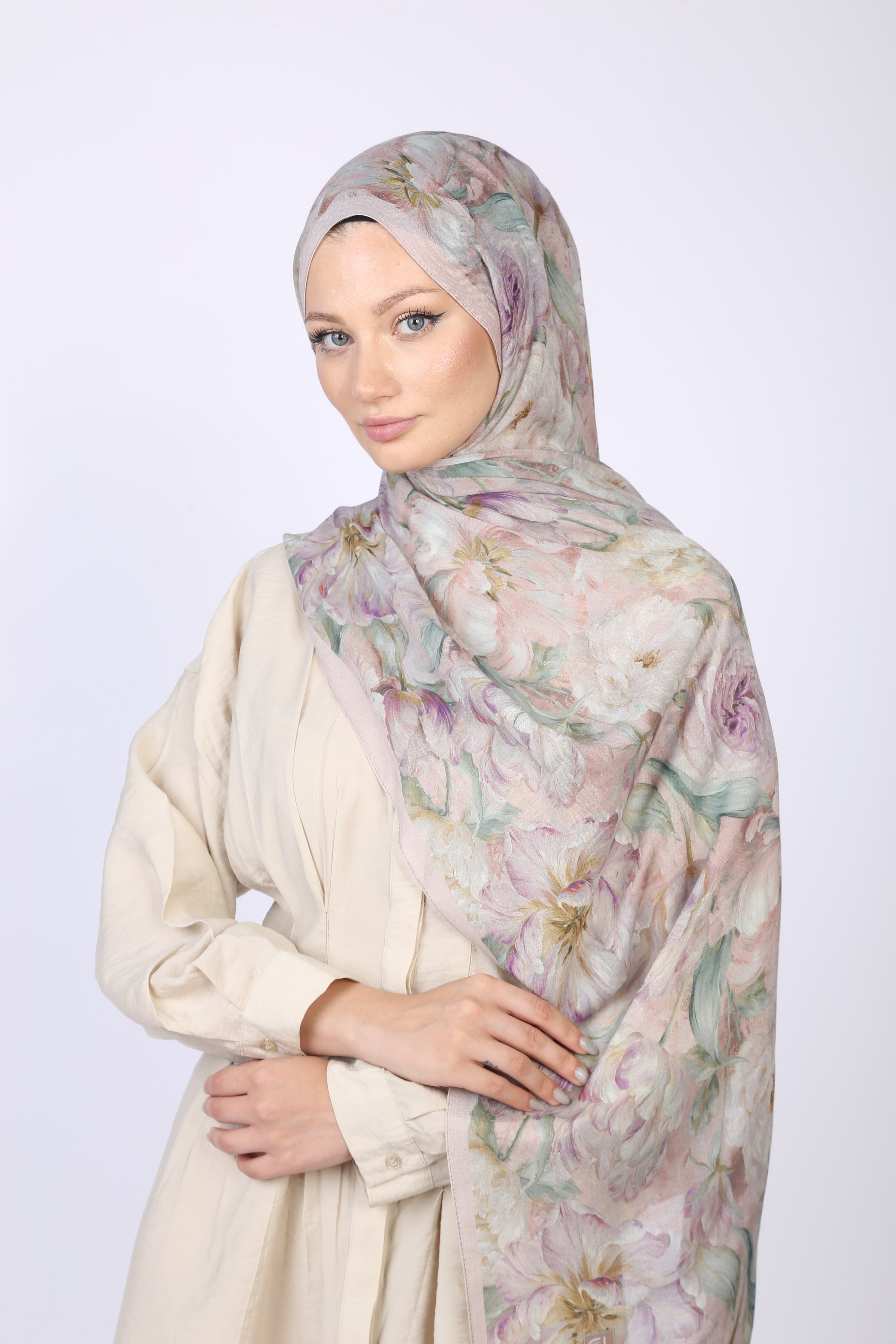 YUKA DESEN ŞAL-PASTEL PEMBE