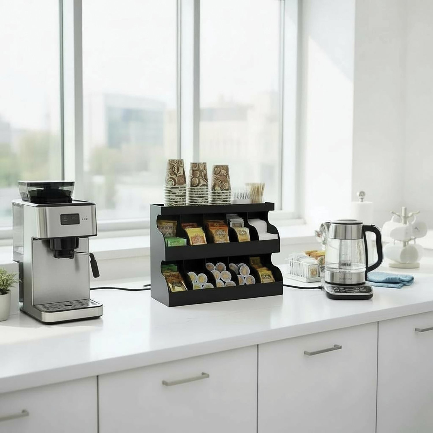 11 Bölmeli Self Servis Organizer Siyah
