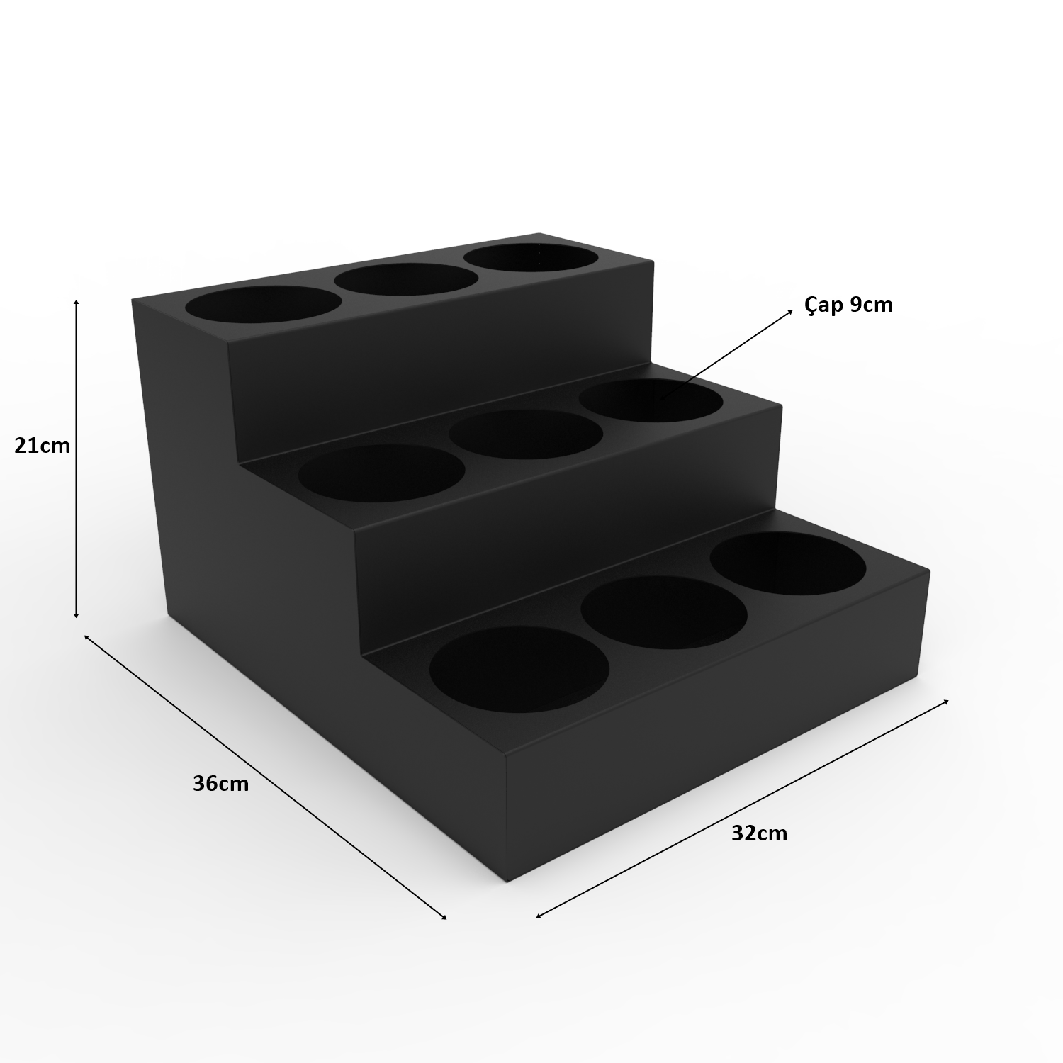 3 KATLI 9 BÖLMELİ MODEL 1 ŞURUP - SOS STANDI (CAFE, BAR VE RESTAURANT)