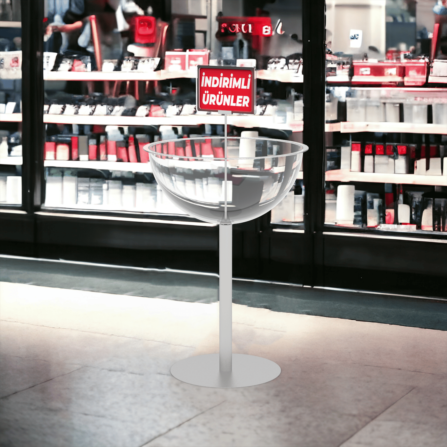 Tek Katlı 50cm Fanus Çanak Stand İNDİRİMLİ ÜRÜNLER