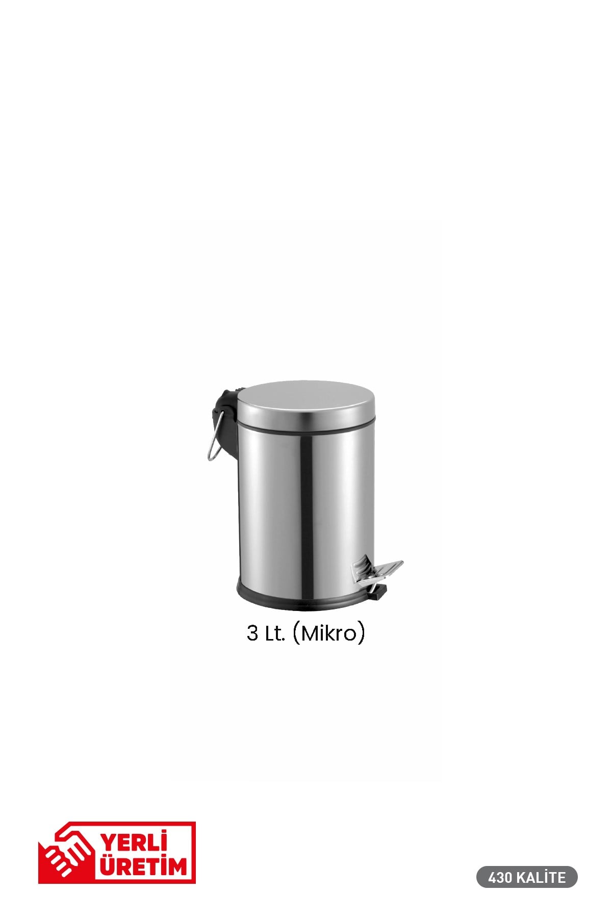 PEDALLI ÇÖP KOVASI 3 LT (MİKRO)