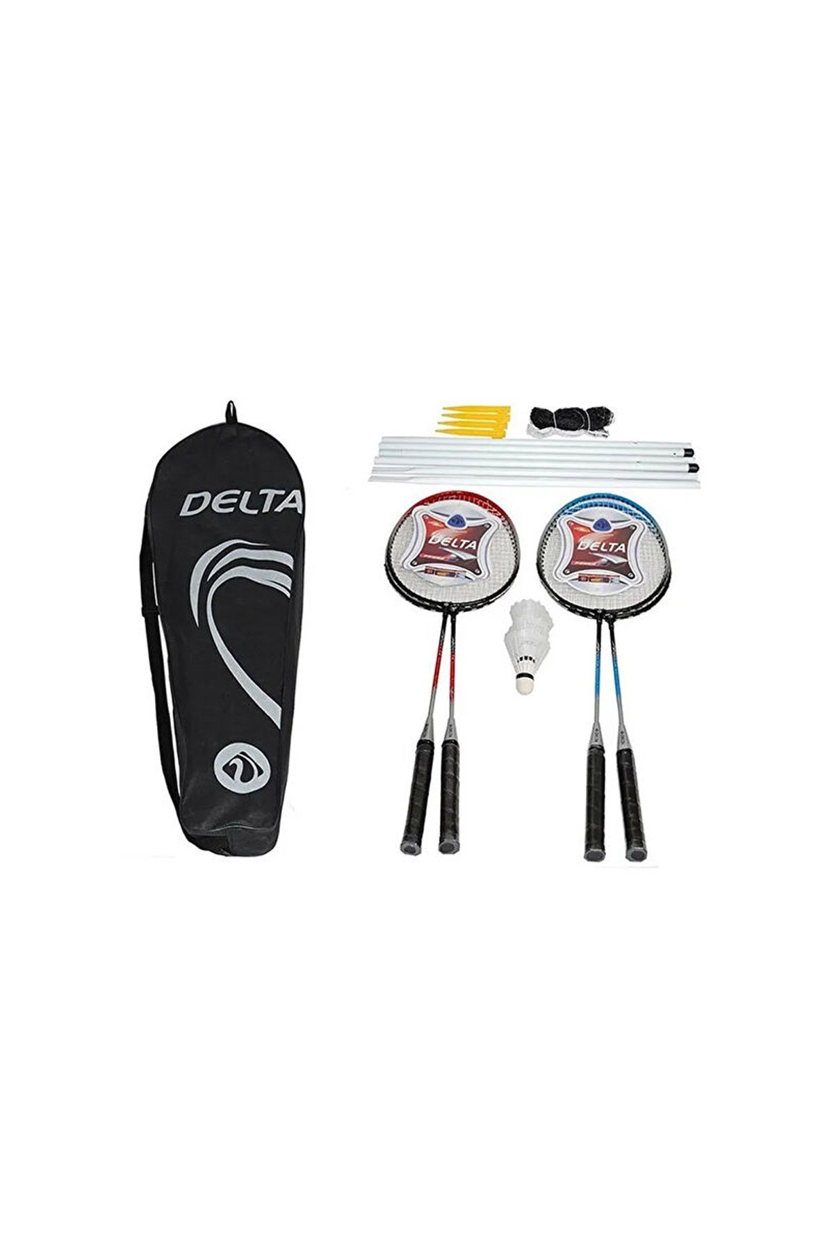 DELTA 4 RAKET AĞ TOP TAM SET Badminton Setleri Unisex
