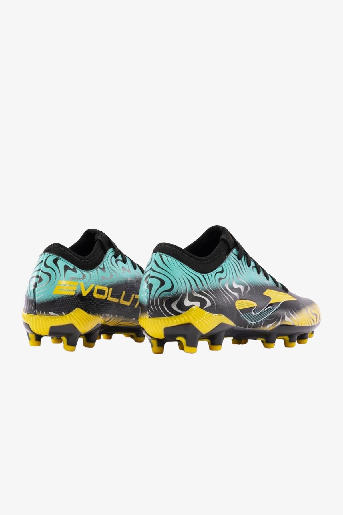 JOMA EVOLUTION 2401 BLACK GOLD FIRM GROUND Krampon ve Halı Saha Ayakkabısı