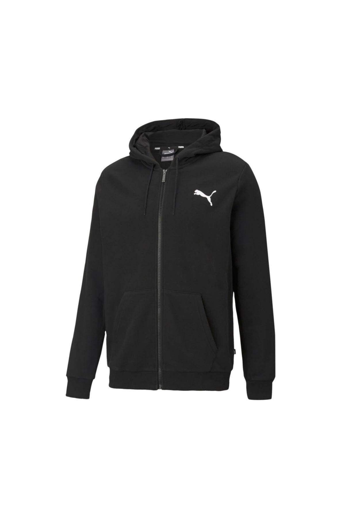 PUMA ESS SMALL LOGO FZ HOODIE Giyim Erkek