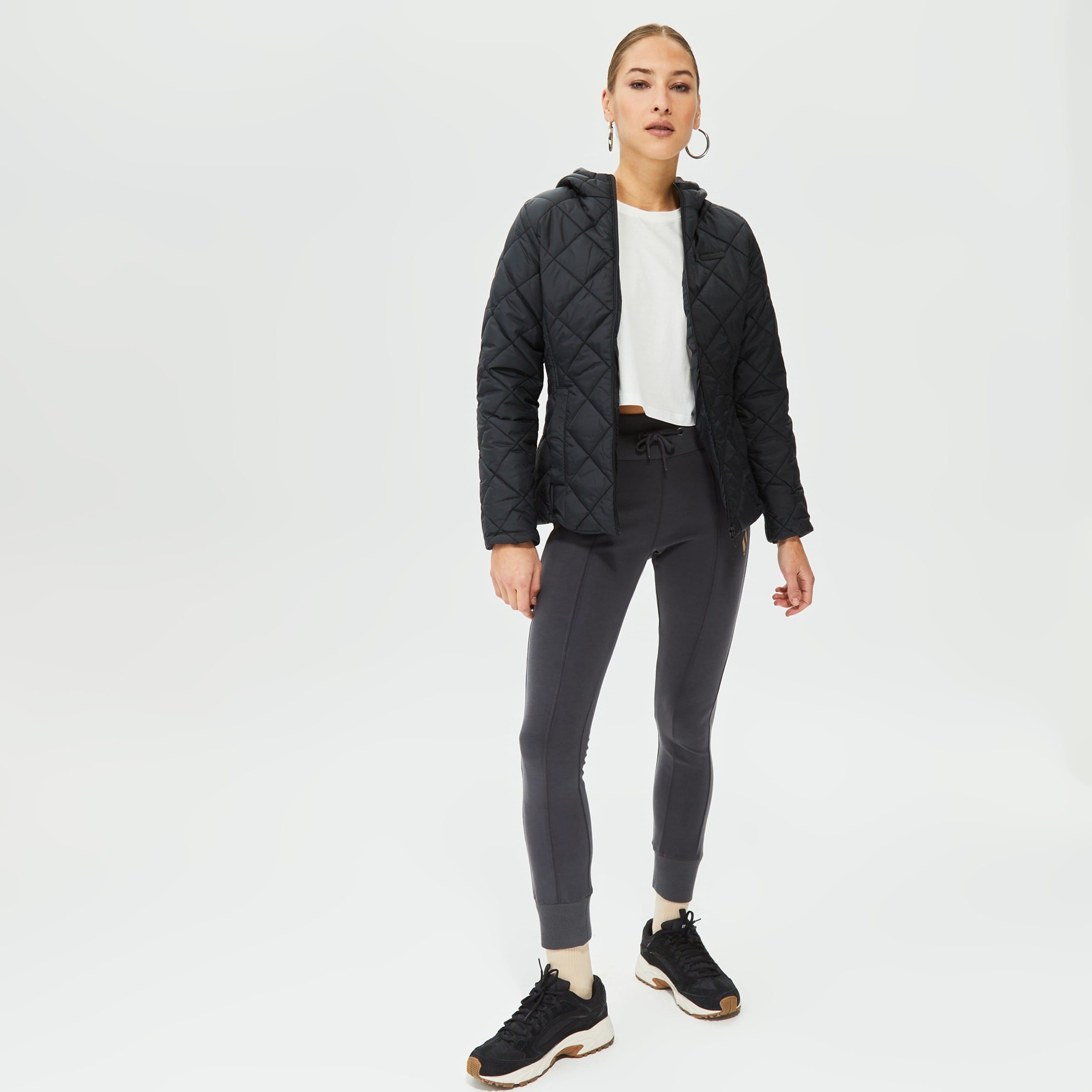 SKECHERS W CAPITONE HOODED JACKET Giyim Kadın