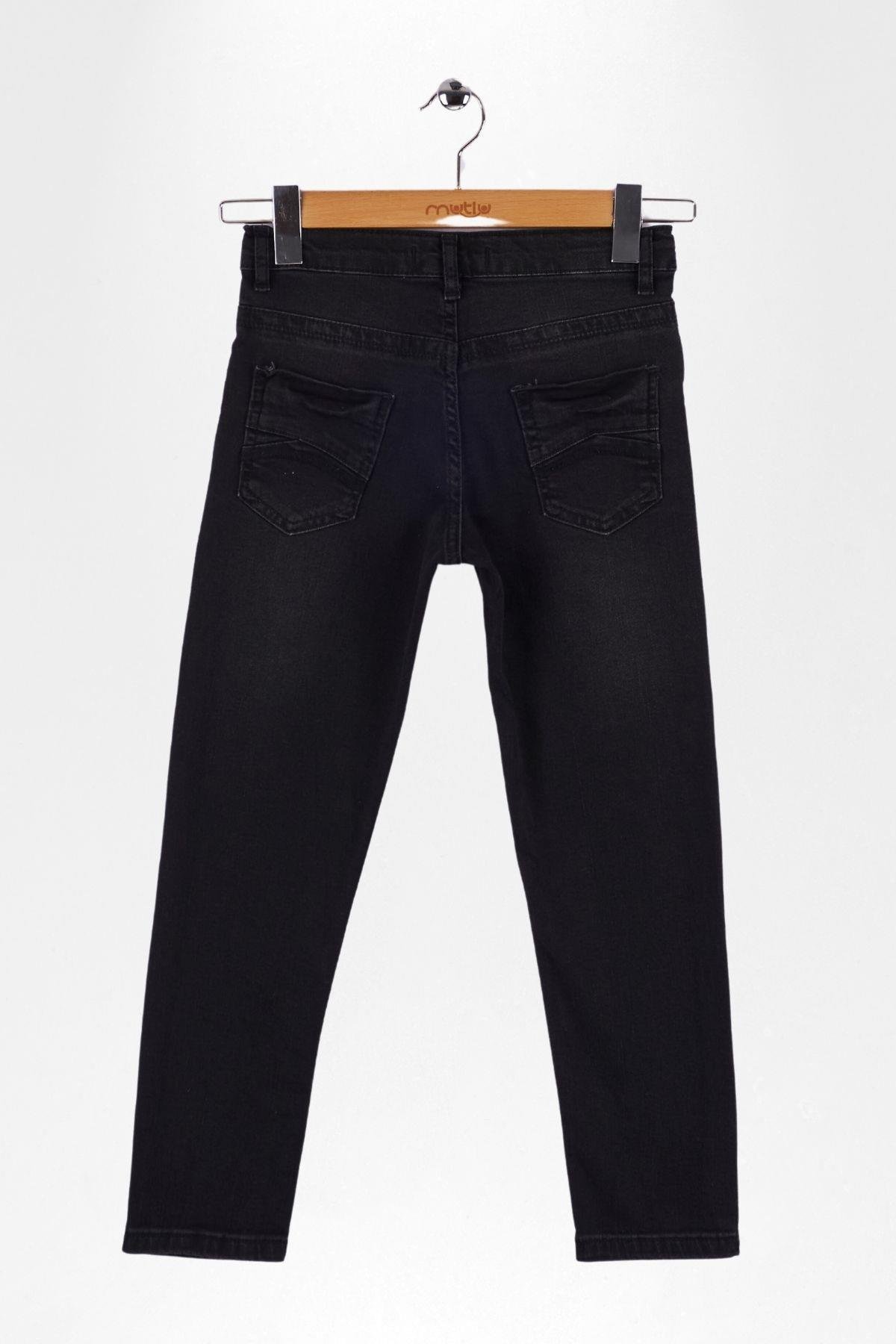 ARKA CEP DİKİŞLİ ERKEK KOT PANTOLON