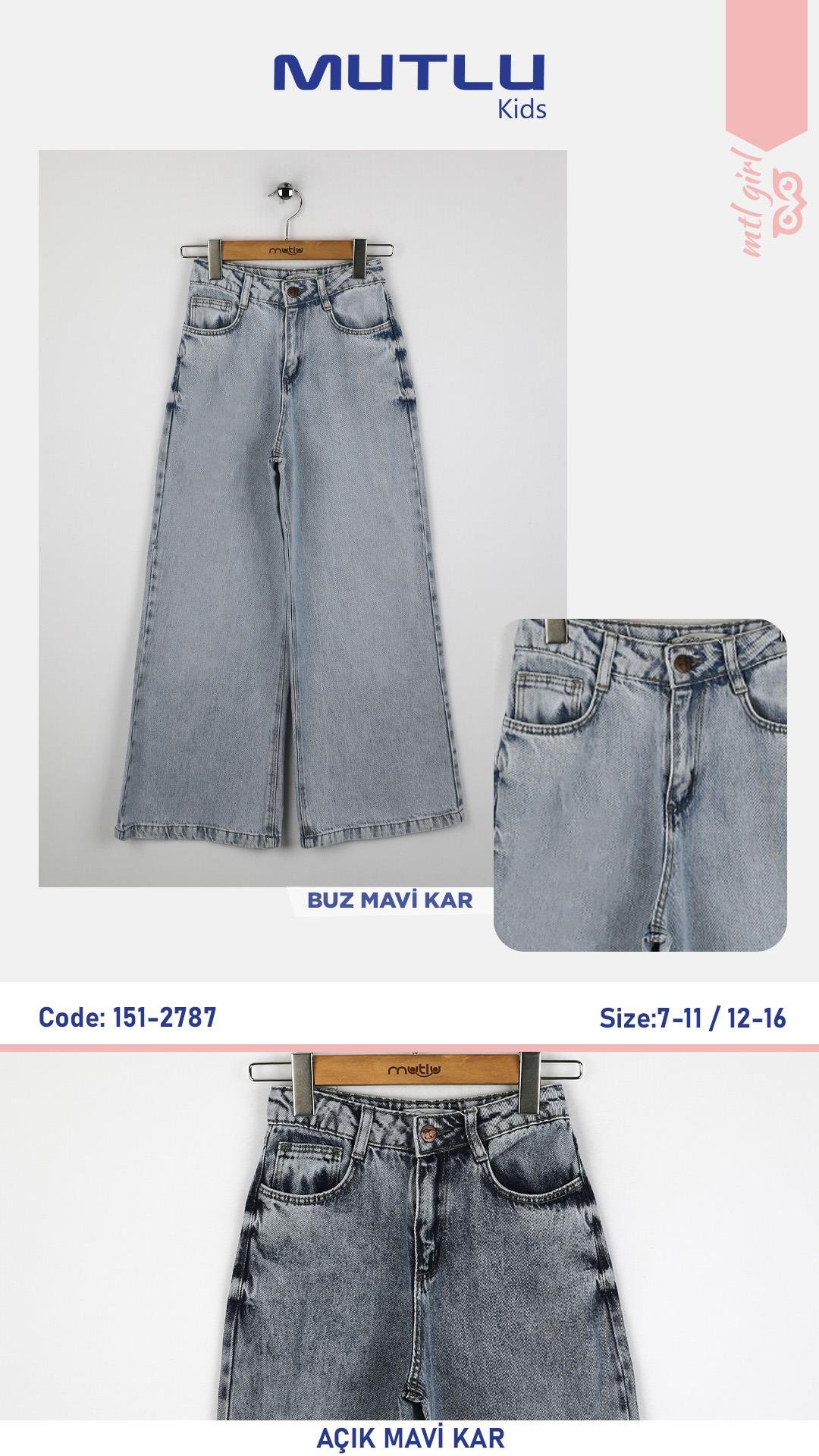 BAGGY KIZ KOT PANTOLON