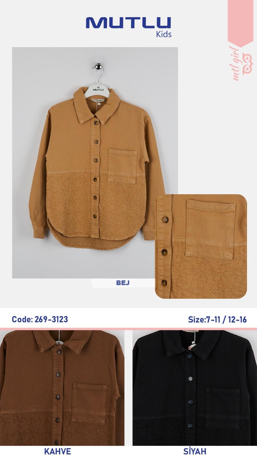 BEDEN NAKIŞLI GABARDİN GÖMLEK