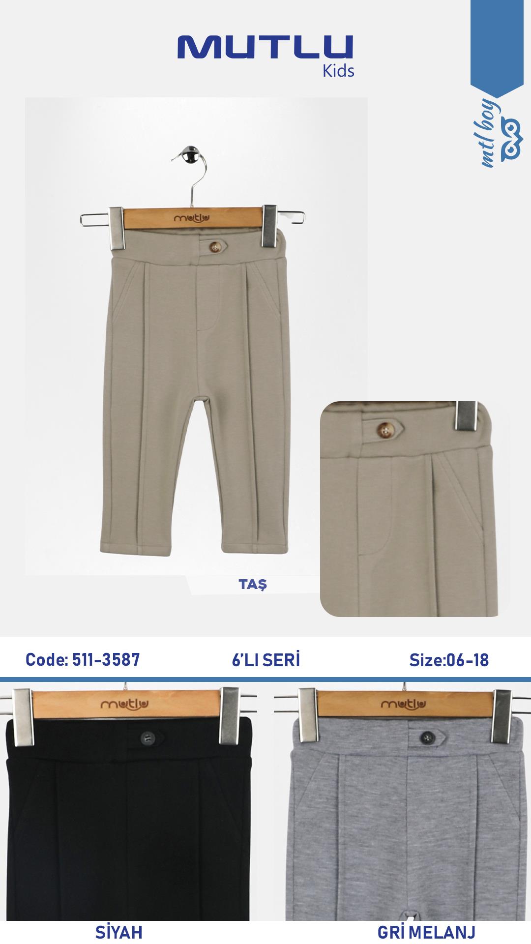 BEL APOLET DETAYLI ERKEK PANTOLON