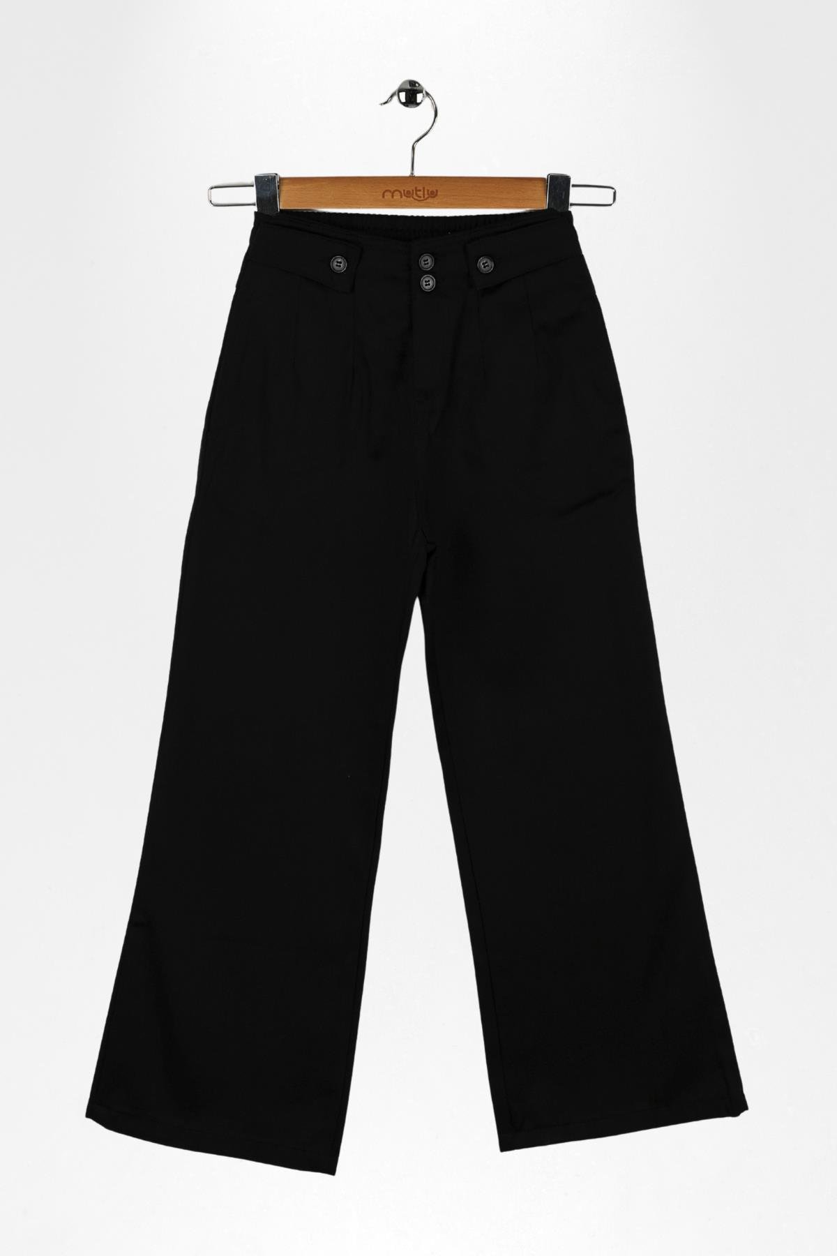 BEL APOLETLİ KIZ OKUL PANTOLON