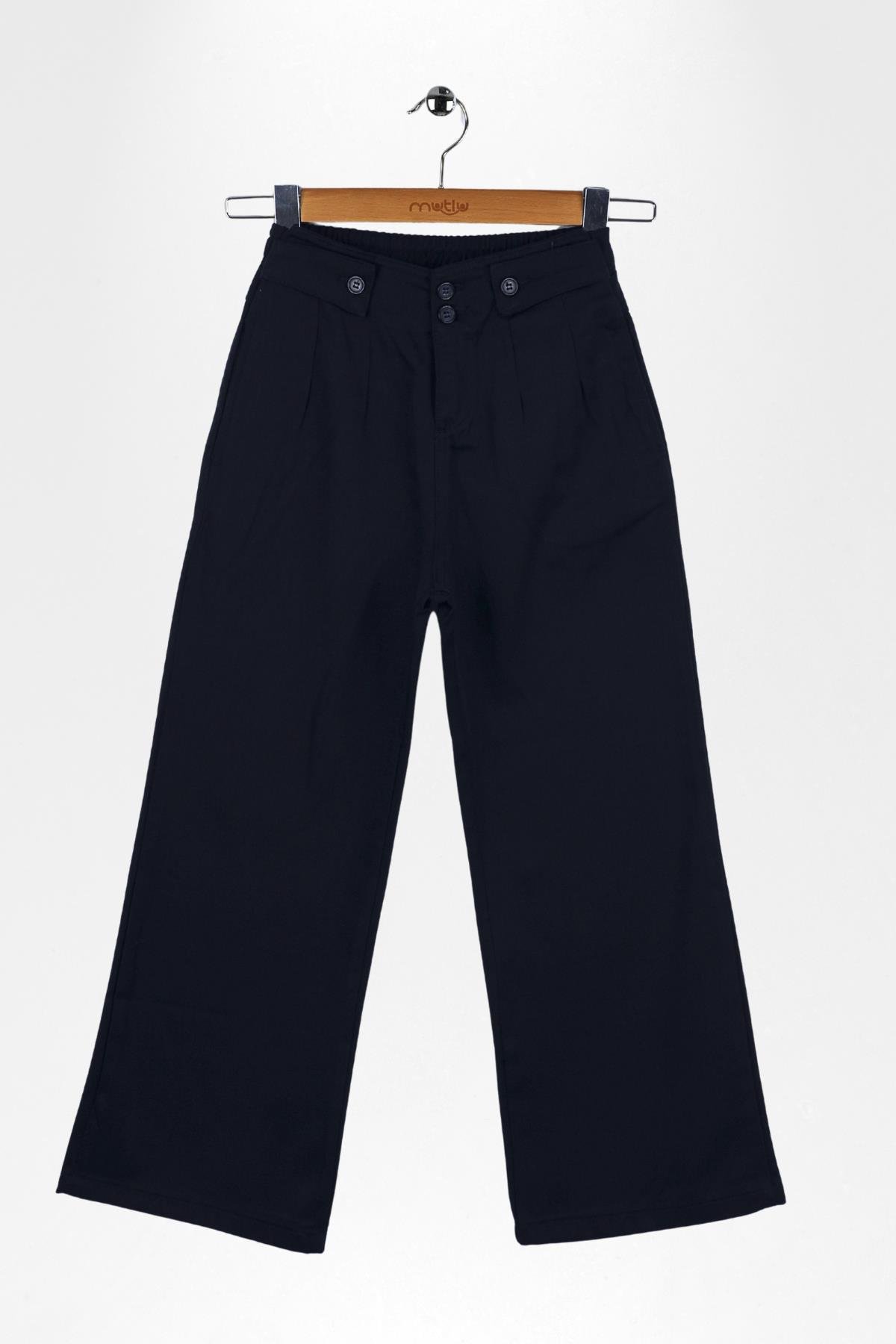 BEL APOLETLİ KIZ OKUL PANTOLON