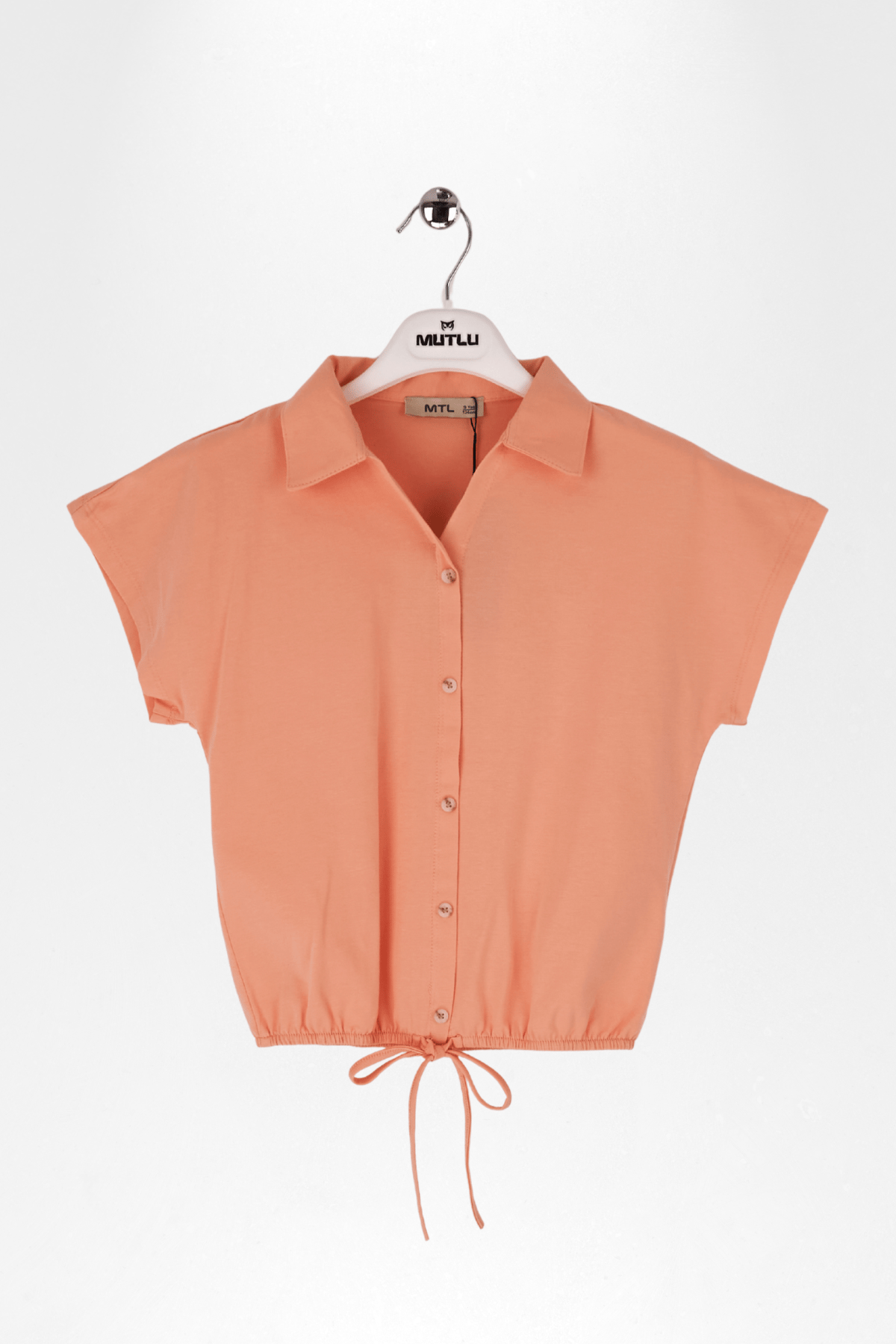 BELİ BÜZGÜLÜ KIZ TİŞÖRT