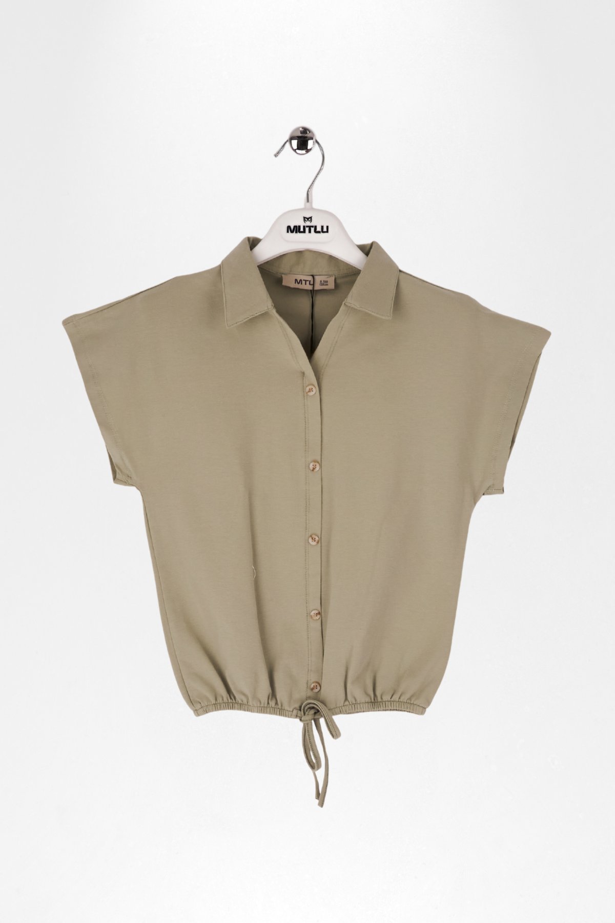 BELİ BÜZGÜLÜ KIZ TİŞÖRT