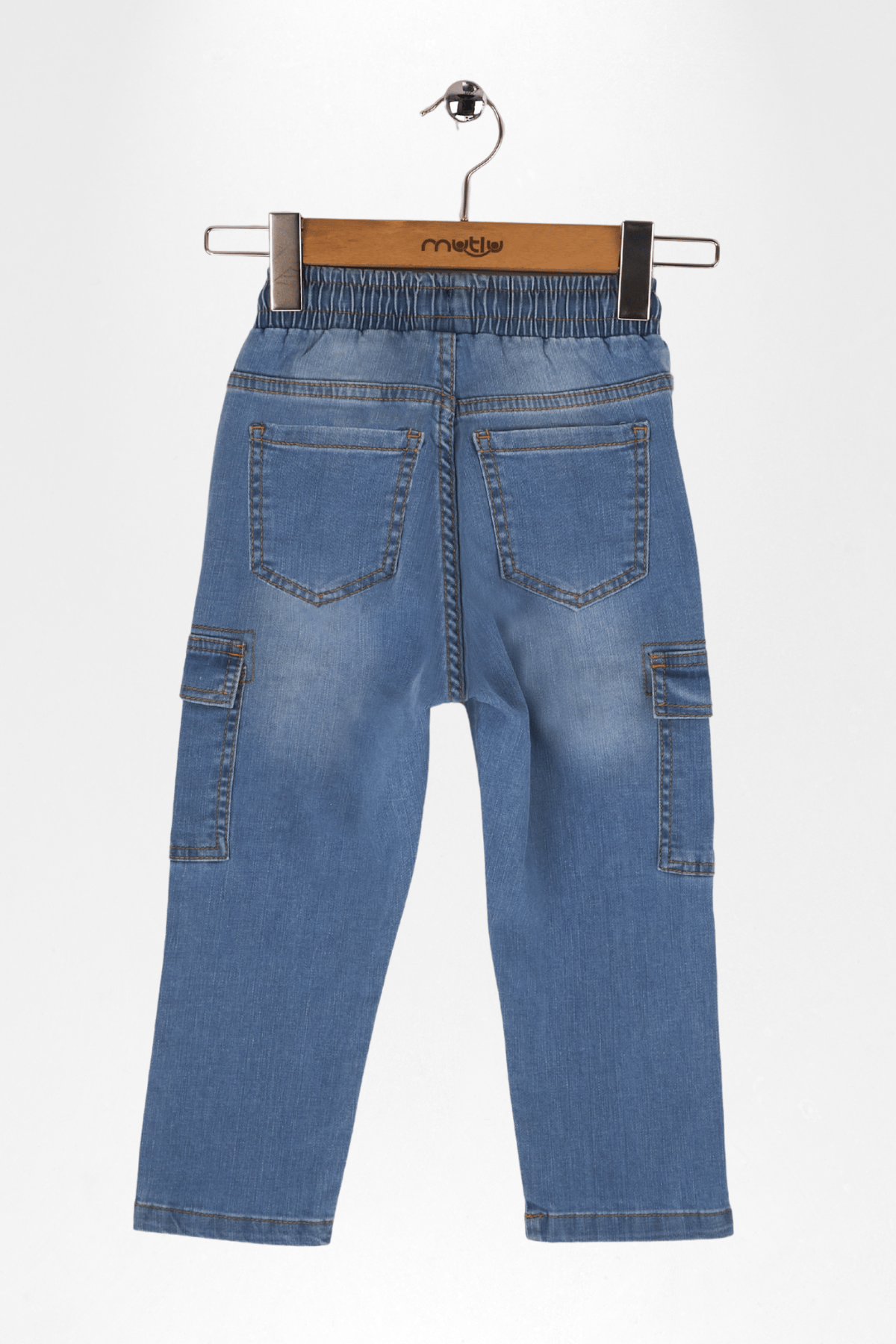 BELİ LASTİKLİ KARGO ERKEK KOT PANTOLON