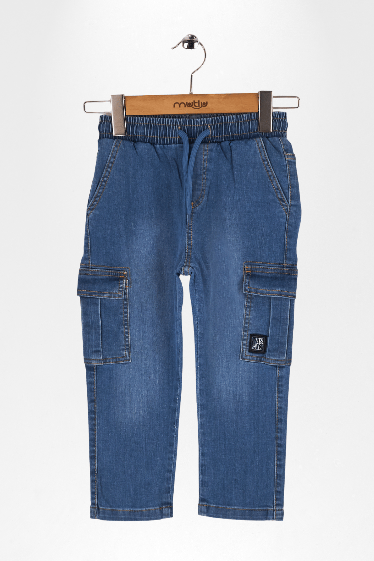 BELİ LASTİKLİ KARGO ERKEK KOT PANTOLON