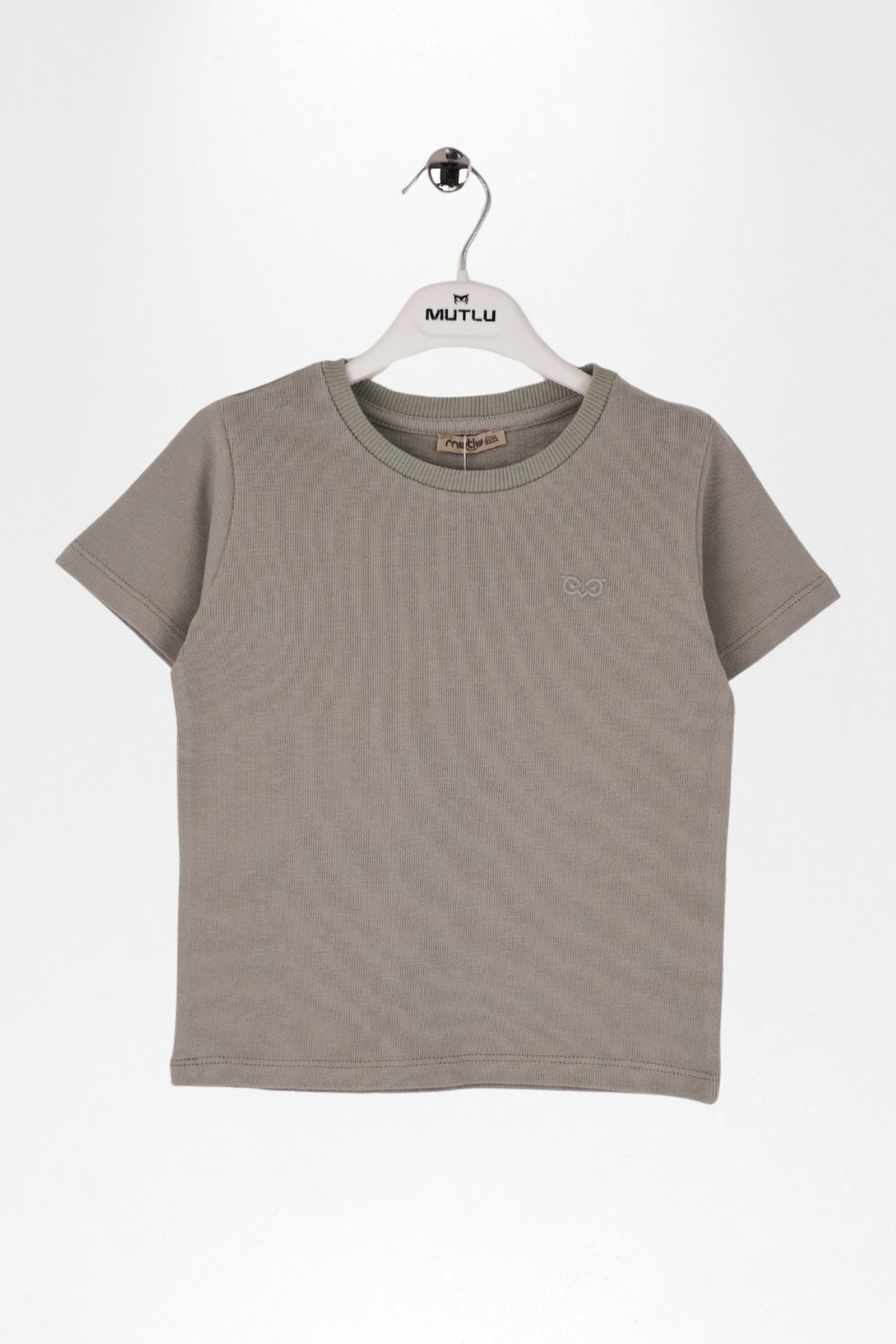 BİSİKLET YAKA NAKIŞLI ERKEK TSHIRT