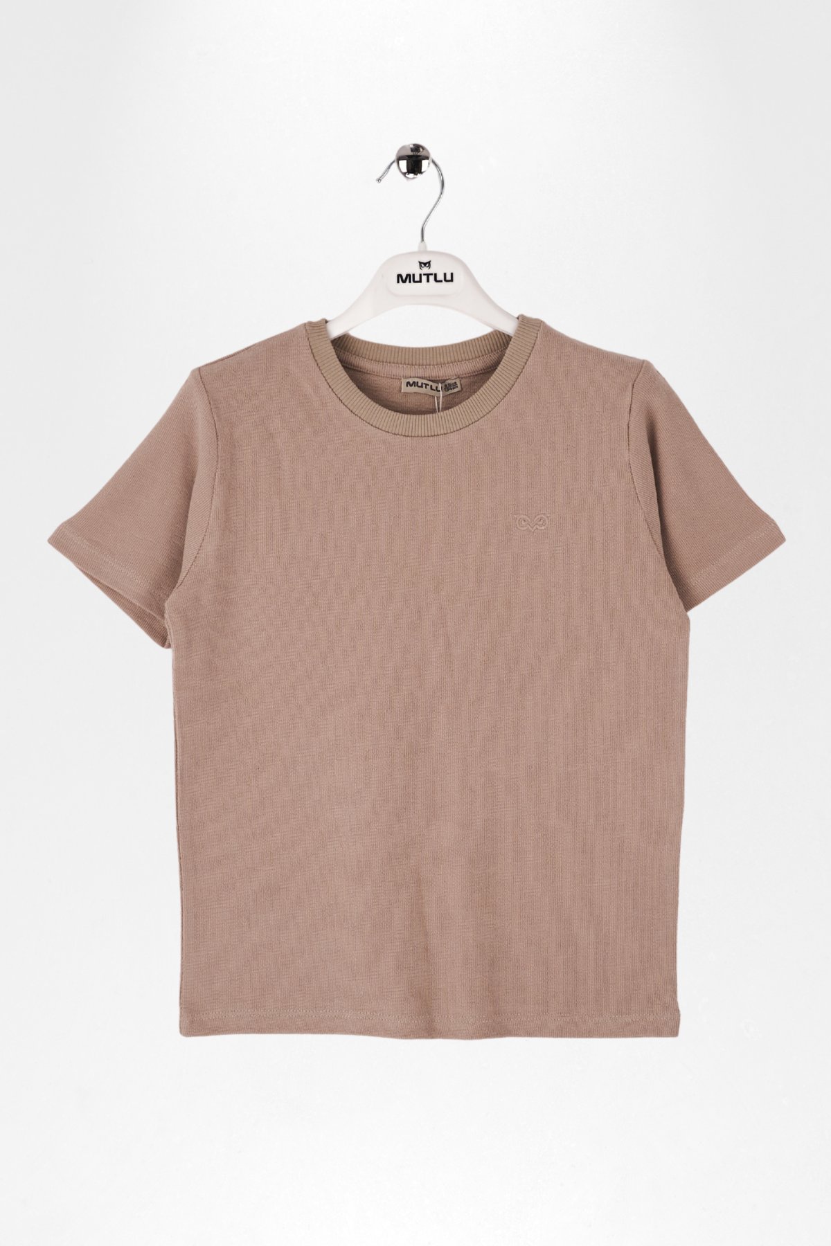 BİSİKLET YAKA NAKIŞLI ERKEK TSHIRT