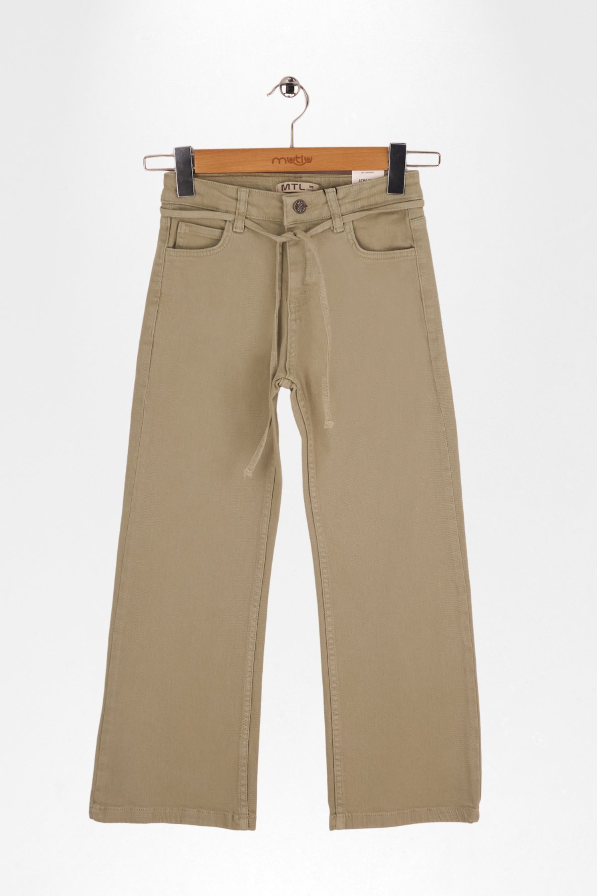 BİYE KEMERLİ GABARDİN PANTOLON