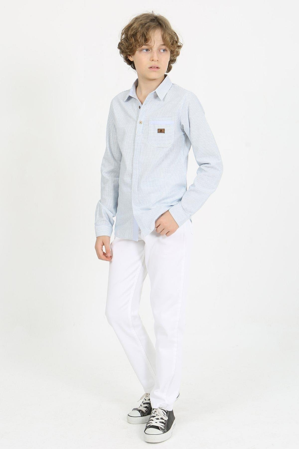 ÇAPRAZ PUNTERİZLİ ERKEK PANTOLON