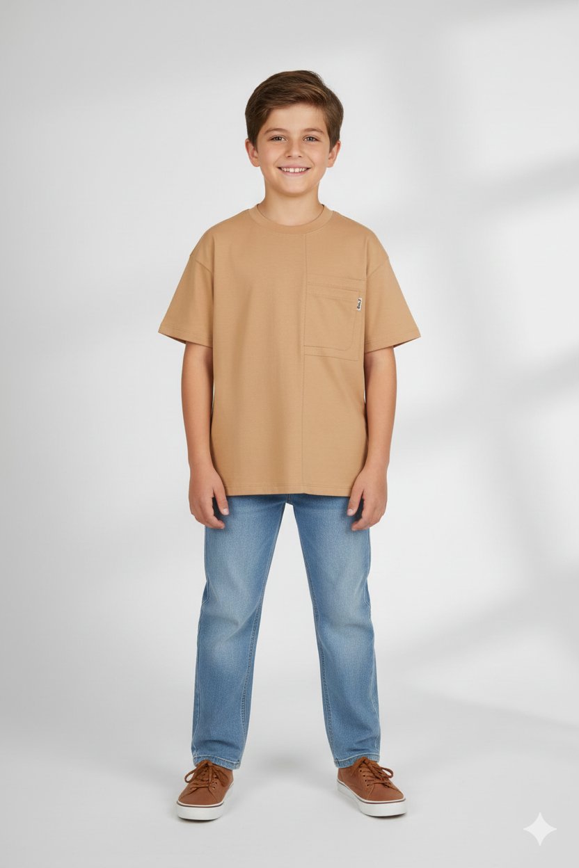 CEP DETAYLI ERKEK TSHIRT