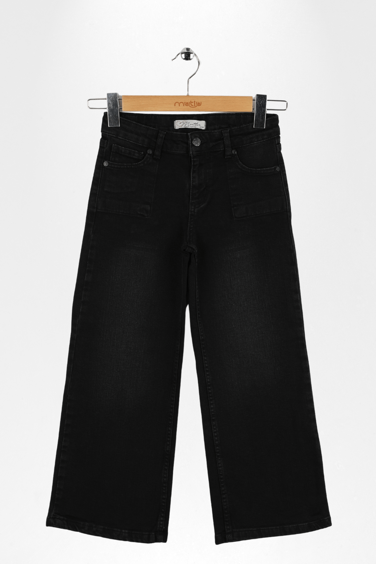 CEP DETAYLI KIZ KOT PANTOLON