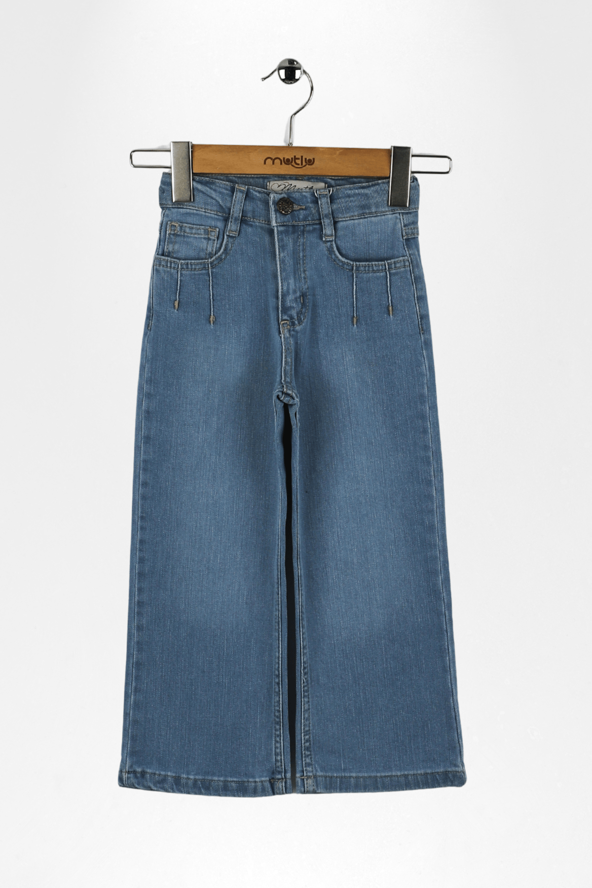 CEP PENSLİ KOT KIZ PANTOLON