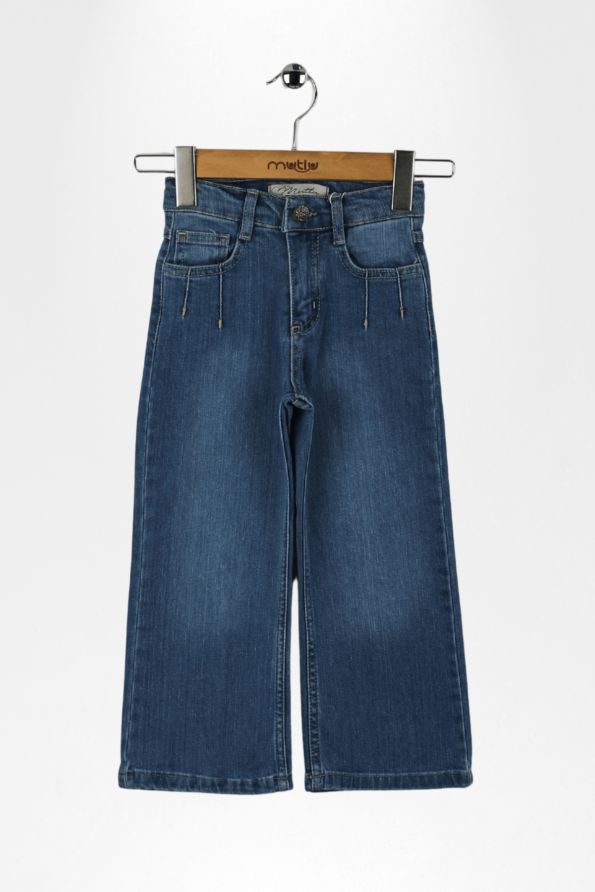 CEP PENSLİ KOT KIZ PANTOLON