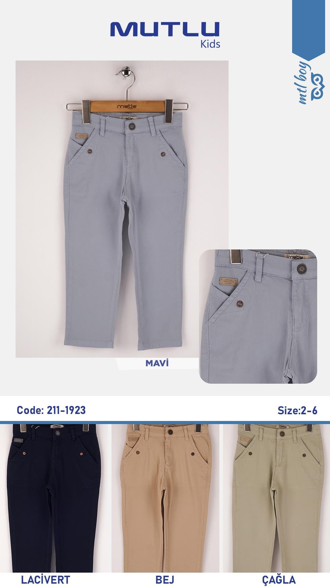 CEP SÜS DİKİŞLİ ERKEK PANTOLON