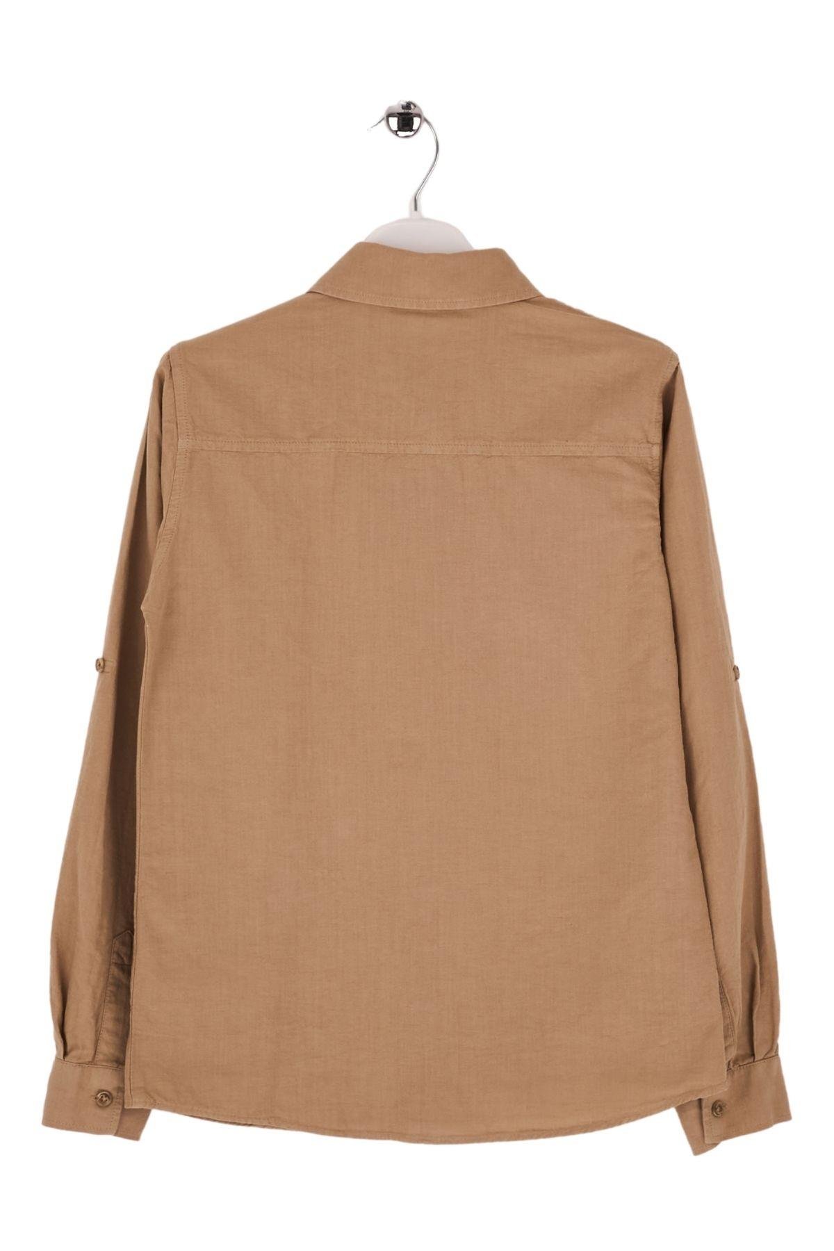 CEP ÜSTÜ PUNTEREZLİ ERKEK KETEN GÖMLEK