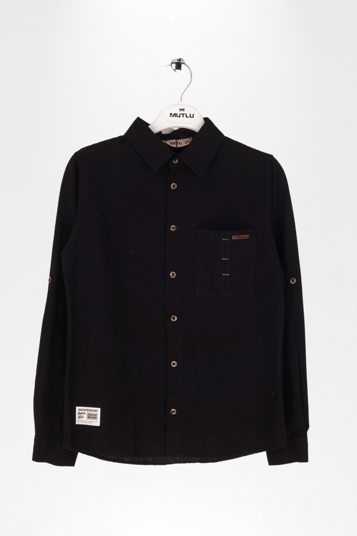 CEP ÜSTÜ PUNTEREZLİ ERKEK KETEN GÖMLEK