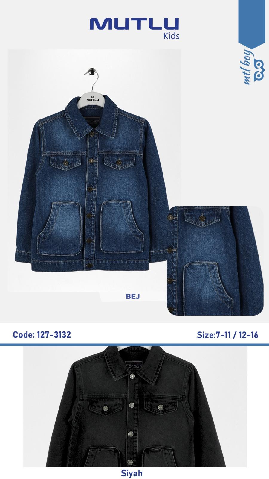 CEPLİ ERKEK KOT CEKET