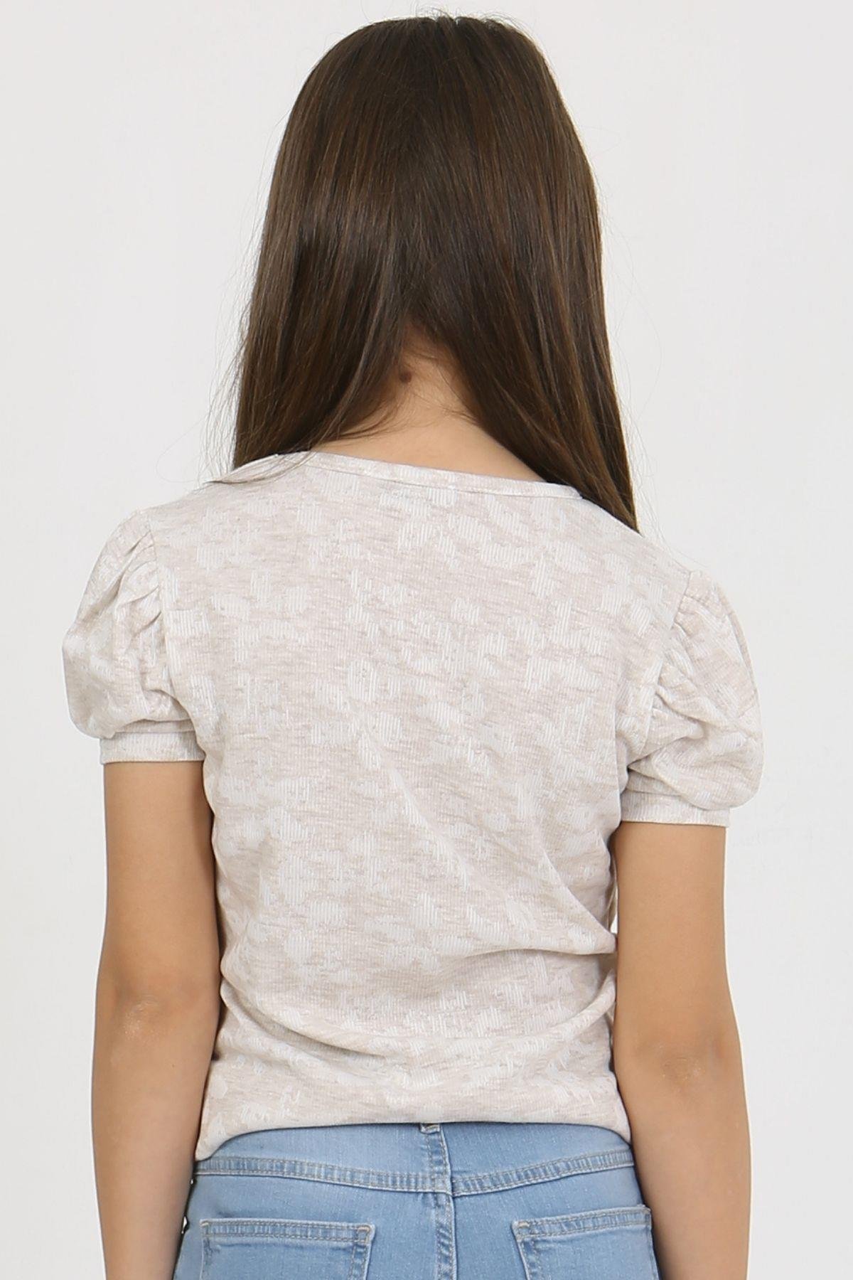 ÇİÇEK DESENLİ BASİC KIZ BODY